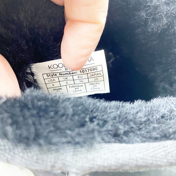 Koolaburra by Ugg 8 Womens Black Suede Short Shearling Boots - Picture 8 of 9